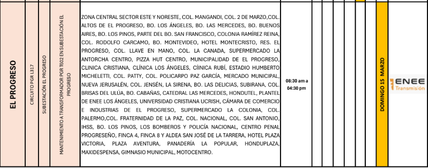 Lista de colonias que no tendrán luz pasado mañana