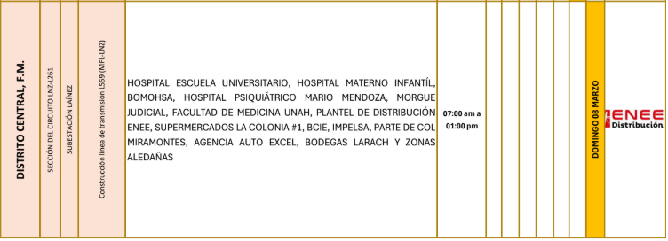 Lista de colonias que no tendrán luz pasado mañana