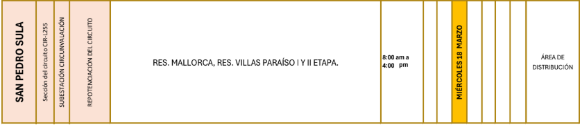 Lista de colonias que no tendrán luz pasado mañana