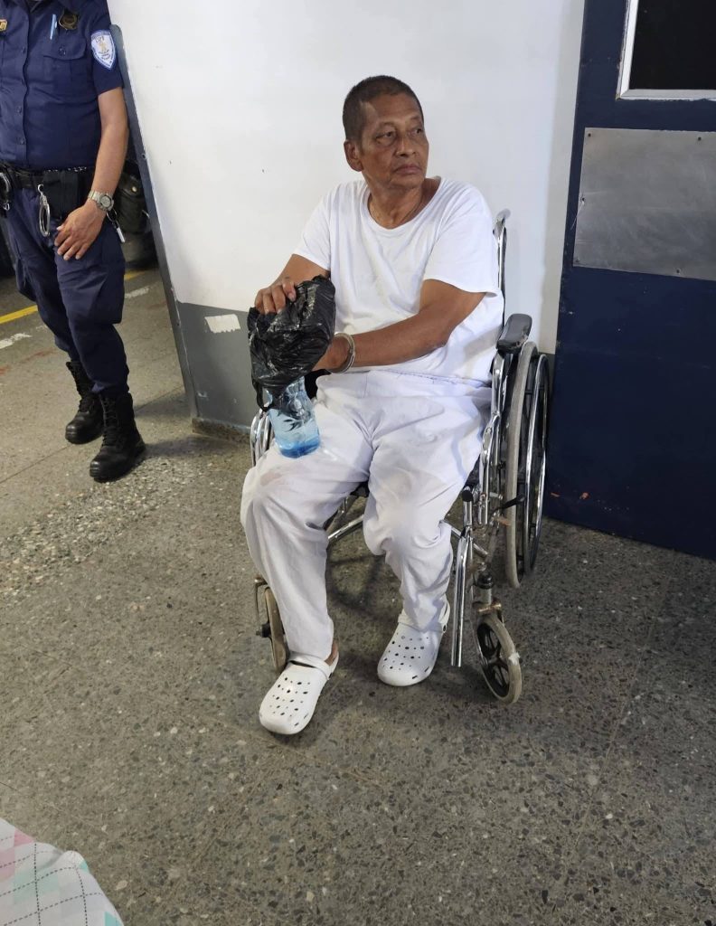 Foto del apóstol Chago y su estado de salud