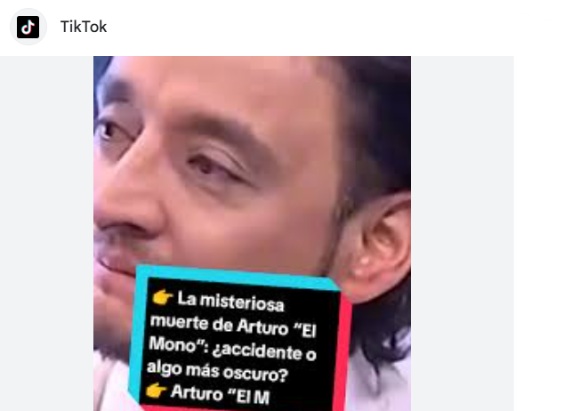 Captura de pantalla de una publicación sobre la supuesta muerte de Juan Pablo Barragán, actor colombiano de Arturo El Mono