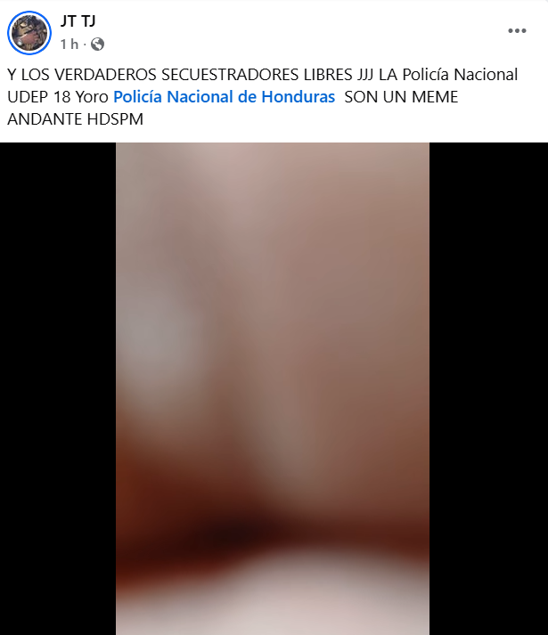 Captura de pantalla de la publicación