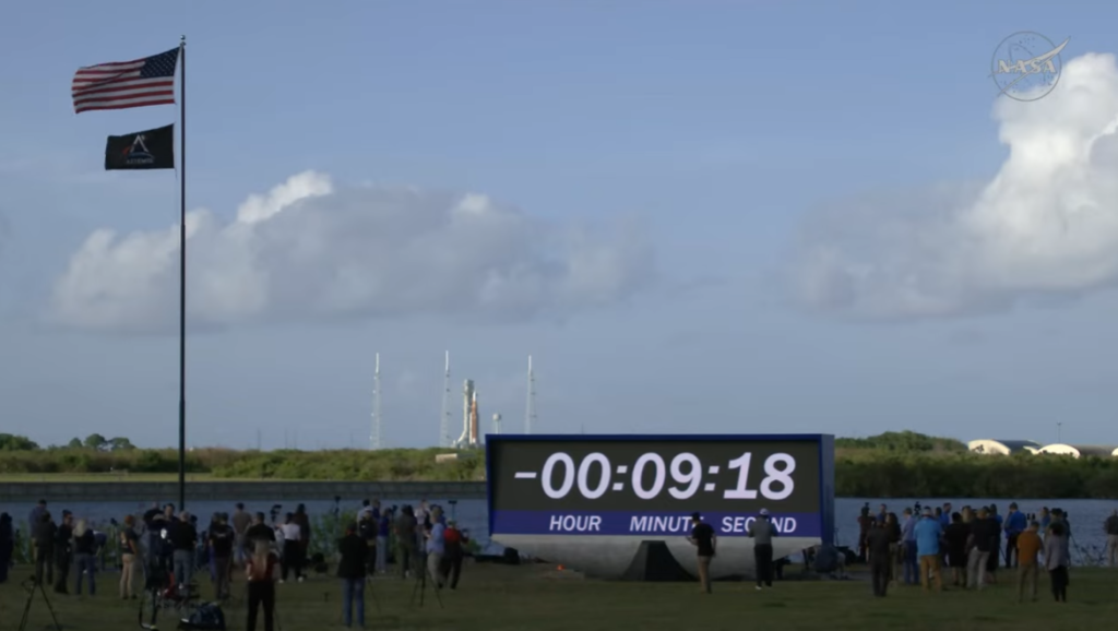 Cuenta regresiva del despegue del Artemis 2
