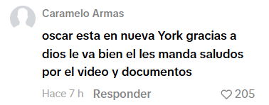 Captura de pantalla del comentario