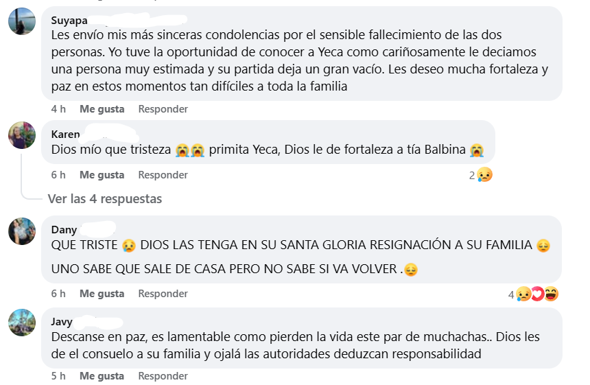 Captura de pantalla de los comentarios