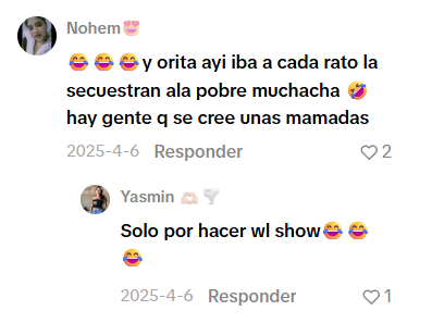Captura de pantalla de los comentarios