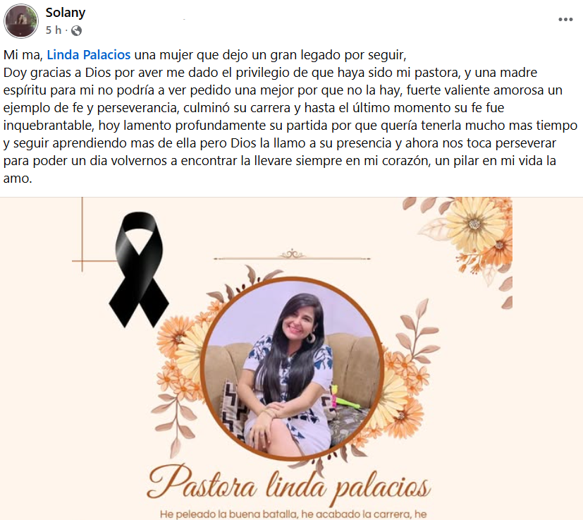 Captura de pantalla de la publicación