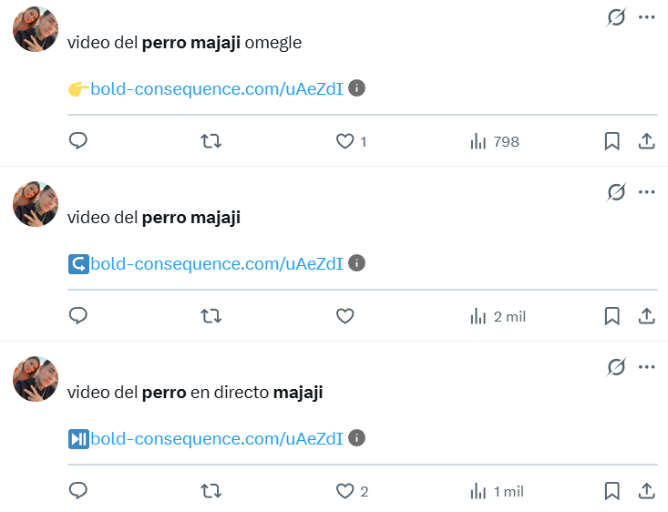 Captura de pantalla de una publicación en la que se habla del video original del perro y Dagoberto Majaji