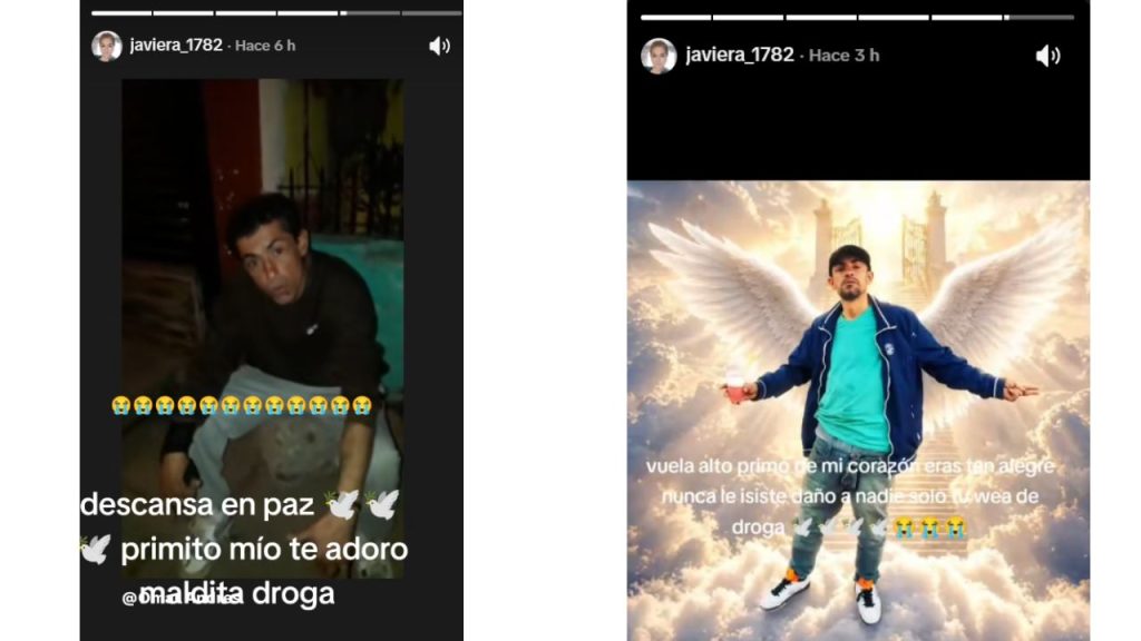 Captura de pantalla de dos historias de una supuesta familiar que asegura que Don Checho Trifulca murió hoy 2026