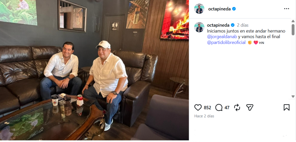 Captura de pantalla de la publicación