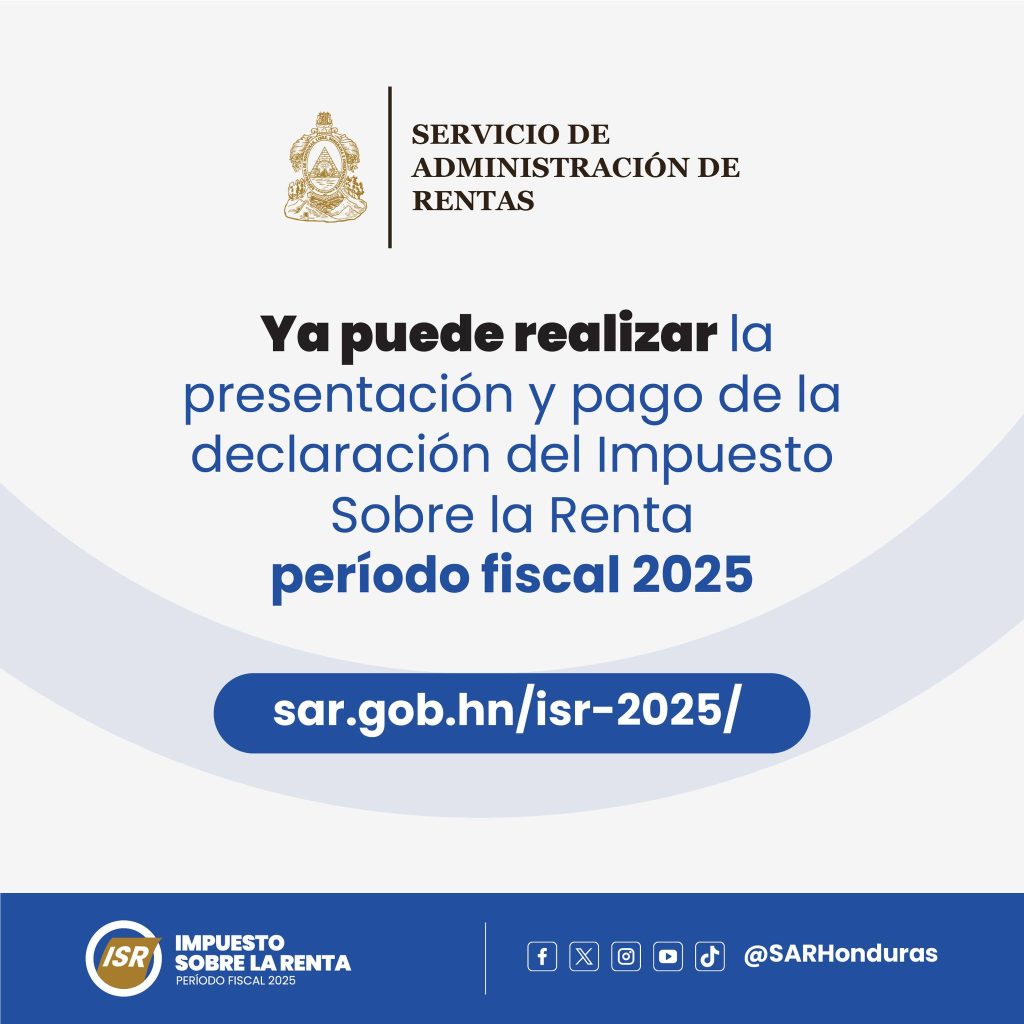 Comunicado del SAR sobre el ISR en Honduras
