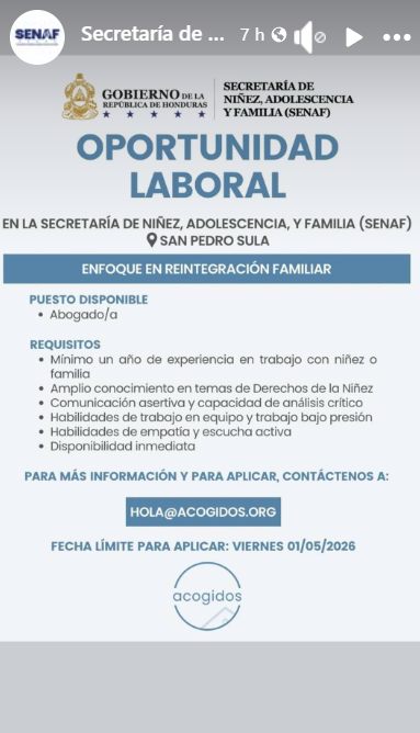 Captura de pantalla de la historia