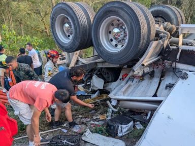 Imagen de Copeco emite alerta roja en Quimistán por derrame de cianuro tras accidente vial