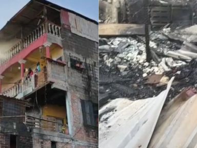 Imagen de Incendios consumen zapatería en Tegucigalpa y casas en San Pedro Sula