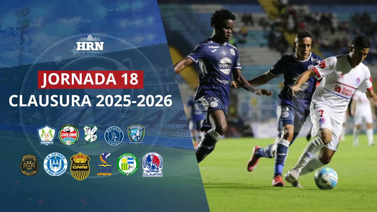 Imagen de Así se jugará la jornada 18 de la Liga Nacional de Honduras: horarios y partidos