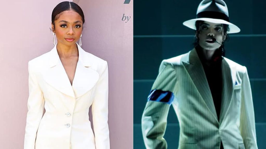 A la izquierda, Skai Jackson; a la derecha, Michael Jackson, quienes no tenían un vínculo familiar
