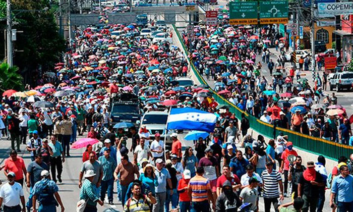 Protestas de los trabajadores el 1 de mayo de 2025.