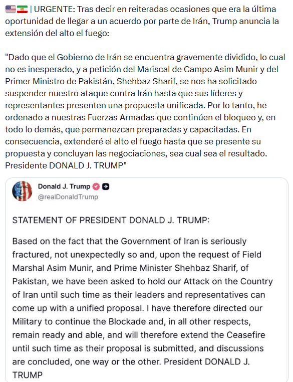 Captura de pantalla de la publicación