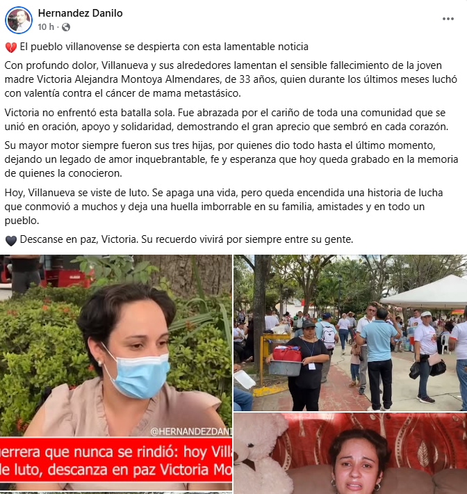 Captura de pantalla de la publicación