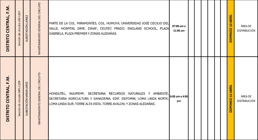 Lista de colonias que no tendrán luz pasado mañana