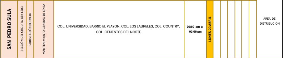 Lista de colonias que no tendrán luz pasado mañana