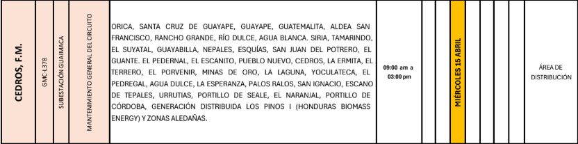 Lista de colonias que no tendrán luz pasado mañana