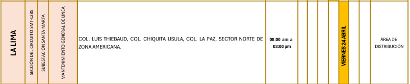 Lista de colonias que no tendrán luz pasado mañana