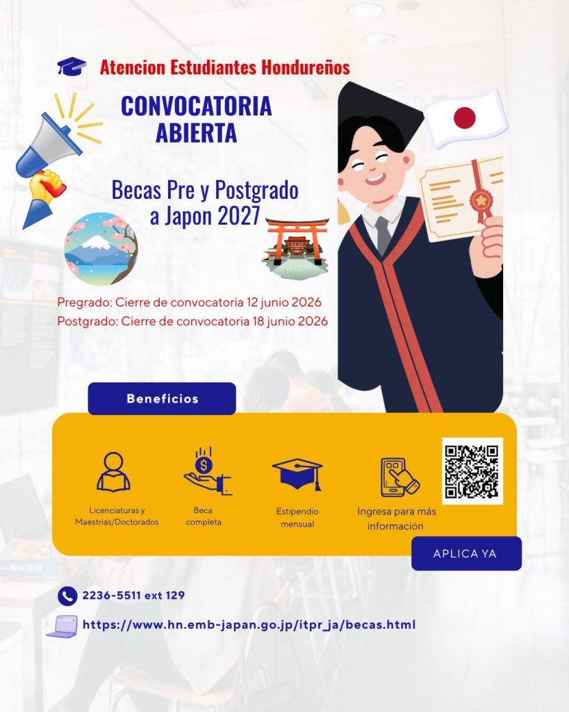 Foto sobre becas de Japón en Honduras