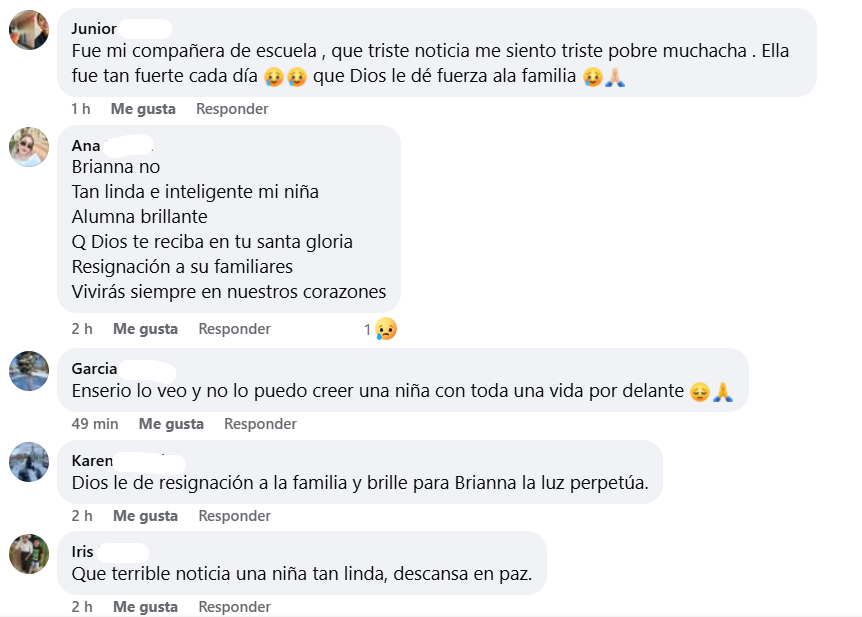 Captura de pantalla de los comentarios
