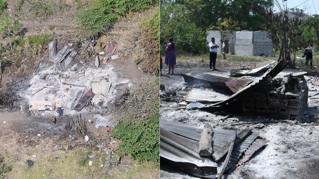 Fotos del ataque del Clan Los Lorenzana en San José Las Lágrimas
