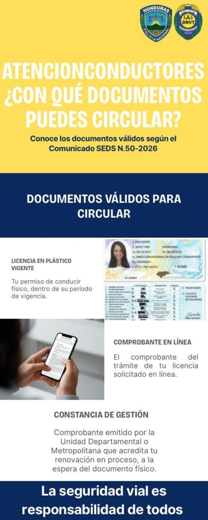 Foto con los documentos a circular