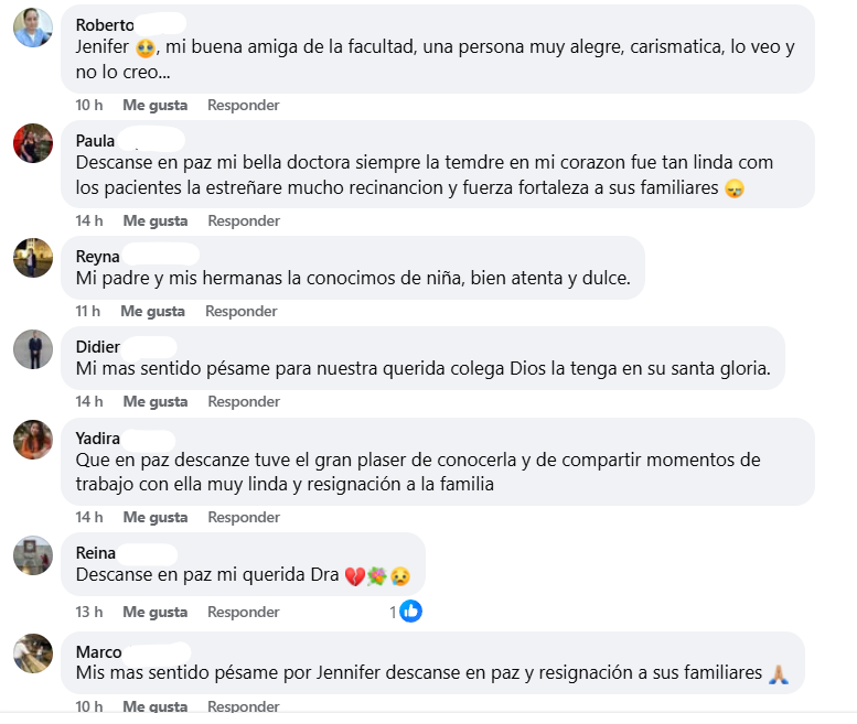 Captura de pantalla de los comentarios