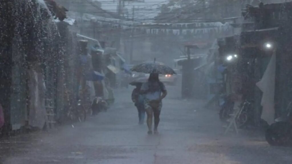 Lluvias en un lugar