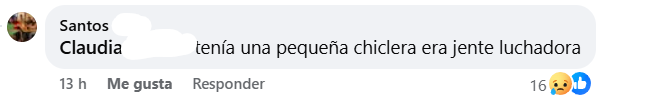 Captura de pantalla del comentario