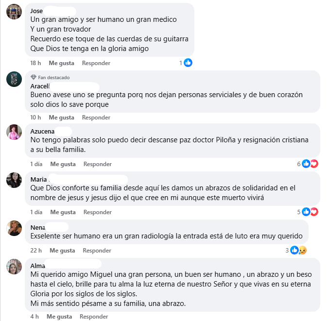Captura de pantalla de los comentarios