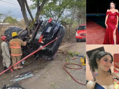 Imagen de Video captó lo que pasó tras accidente donde murieron Lizeth y Sofía en Juticalpa