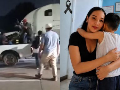 Imagen de Video captó últimos minutos de madre e hijo que murieron tras ser atropellados en Choloma