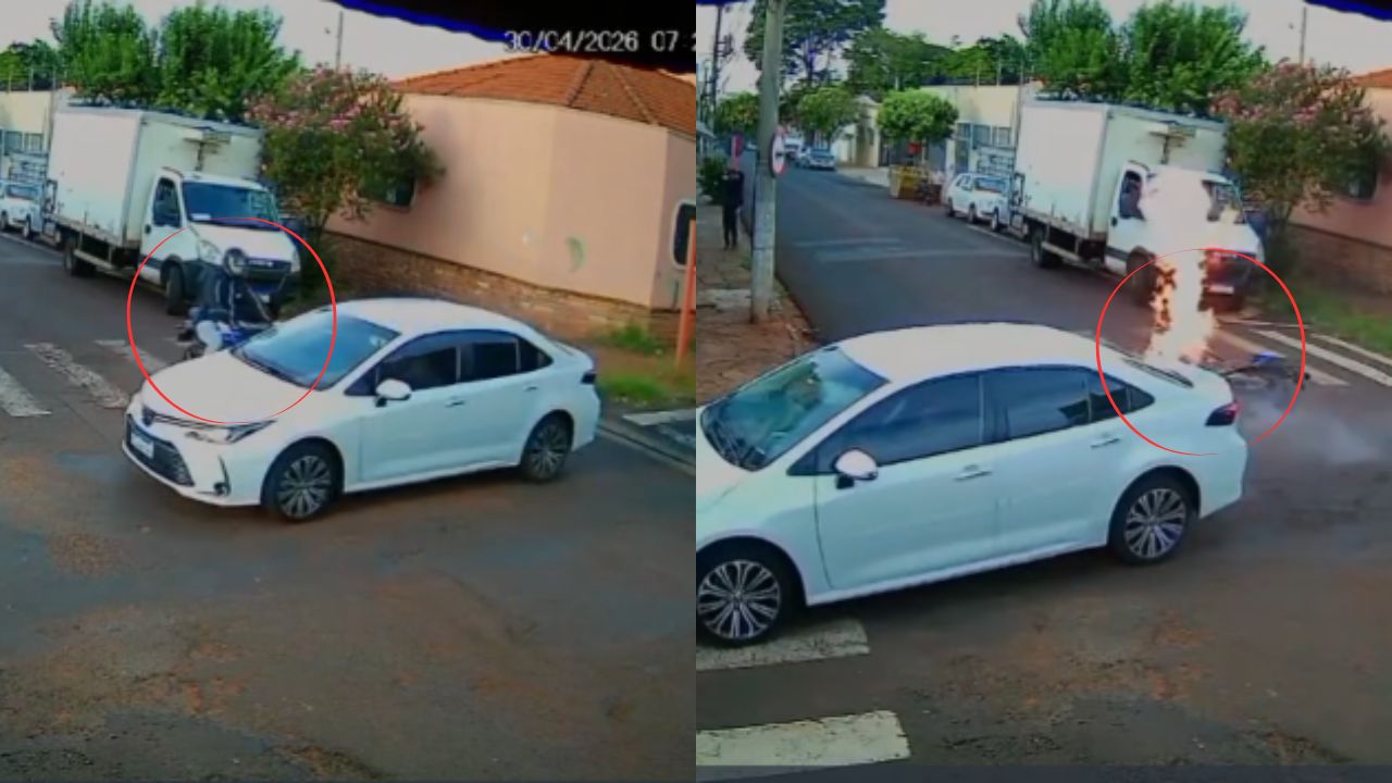 Imagen de Vídeo | Motociclista 'salió volando' y su moto explota tras brutal accidente