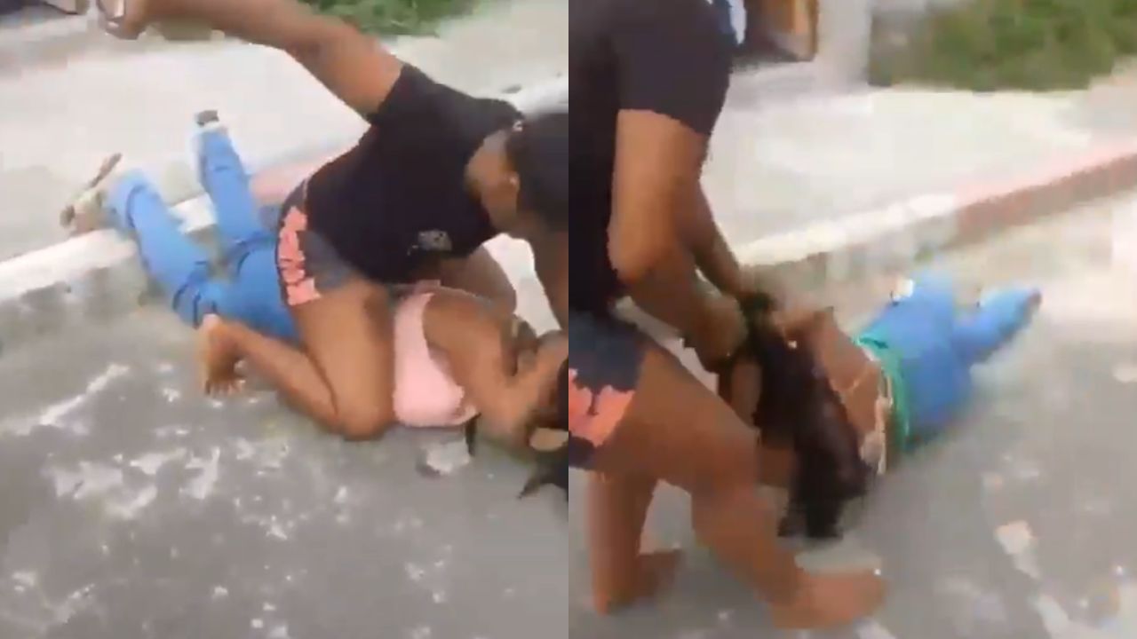Imagen de Video: Mujer arrastra a su mejor amiga tras descubrir que era la amante de su esposo