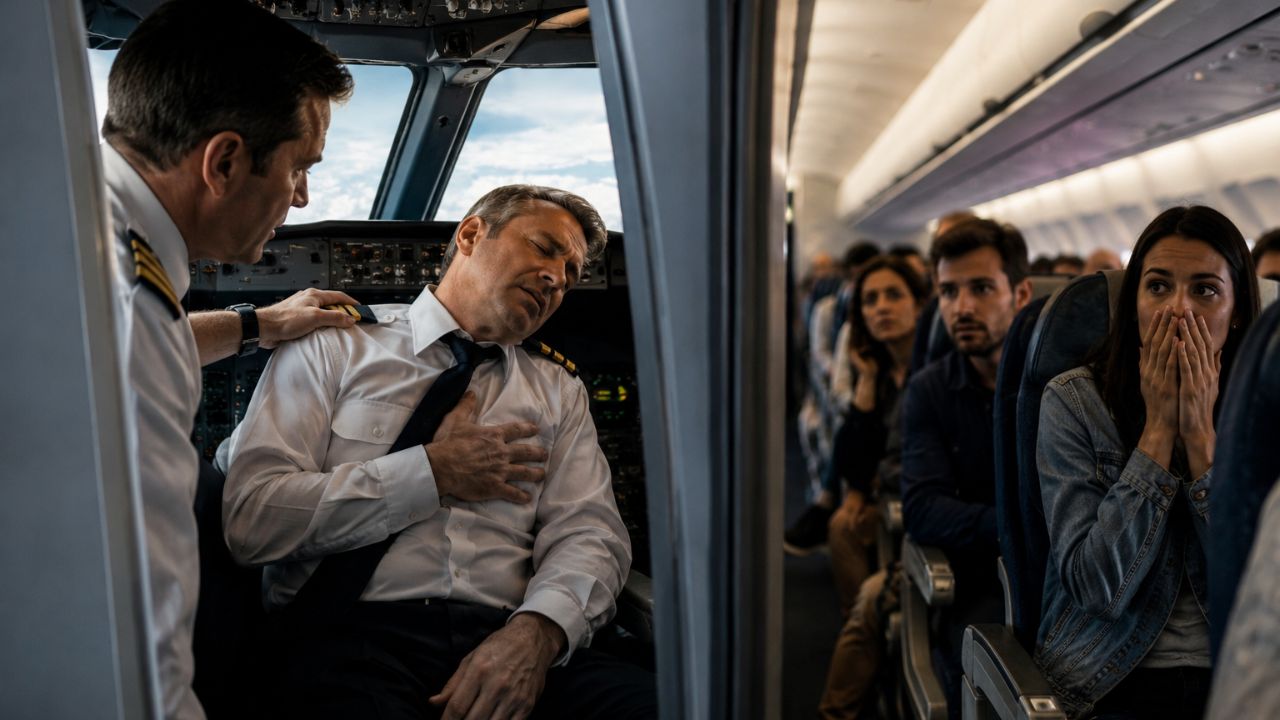 ¡Pánico en el aire! Piloto sufre infarto en pleno vuelo y aterrizan de emergencia Imagen principal de ¡Pánico en el aire! Piloto sufre infarto en pleno vuelo y aterrizan de emergencia