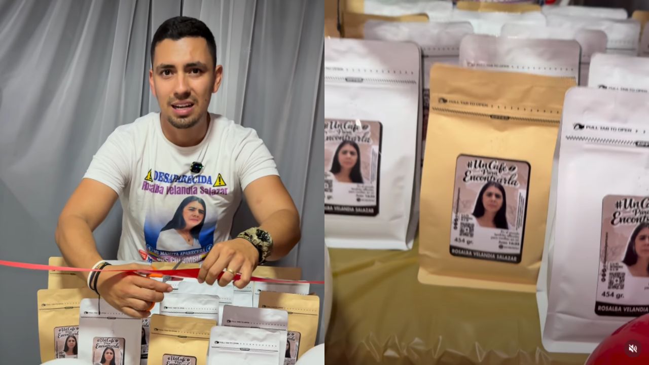 Imagen de Emotivo gesto: Hijo lanza café con rostro de su madre desaparecida para hallarla