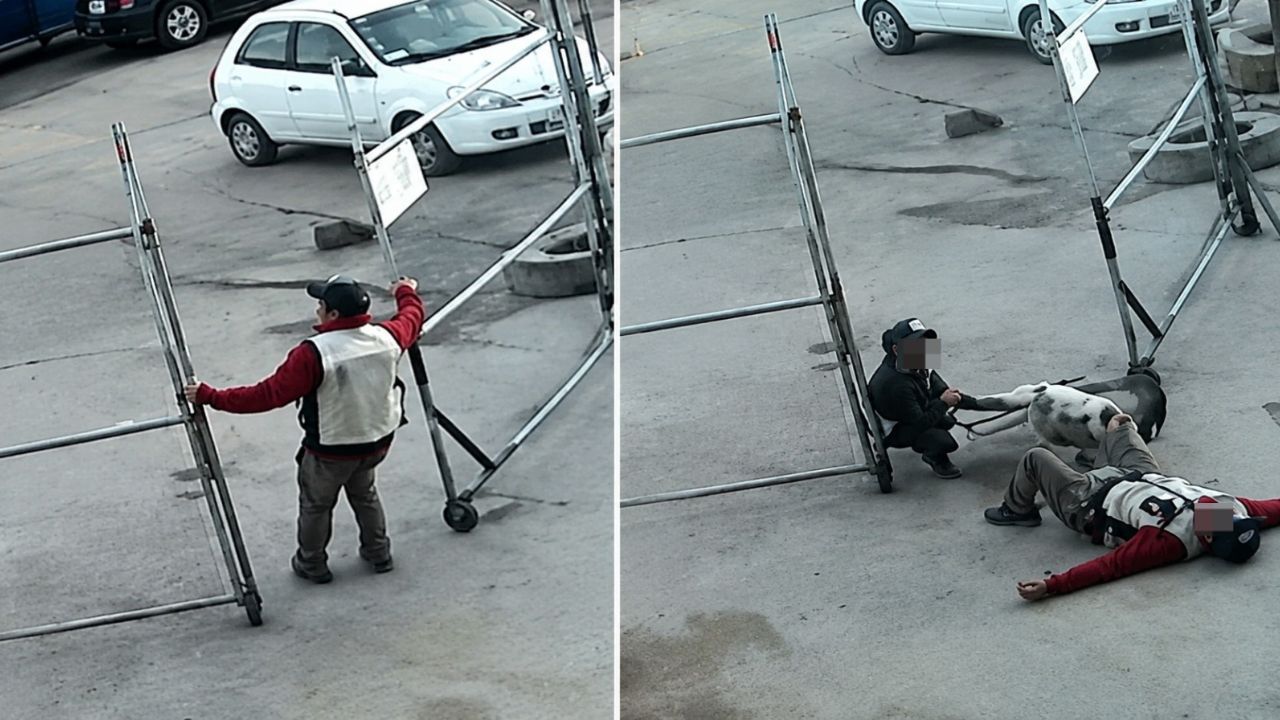 Imagen principal de Vídeo: Trabajador salva a compañero de morir electrocutado en un portón