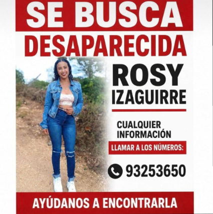 Cartel de desaparición