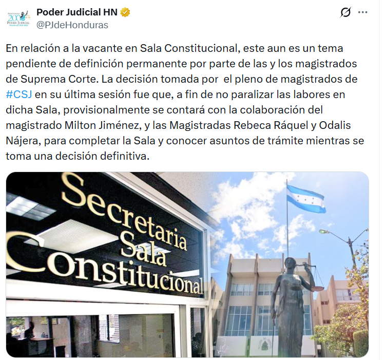 Captura de pantalla de la publicación