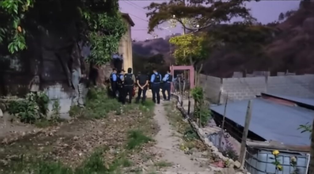 Calle donde fueron asesinados los hermanos.