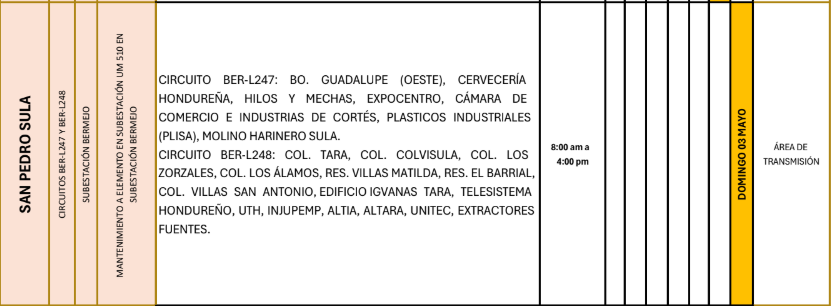 Lista de colonias que no tendrán luz pasado mañana