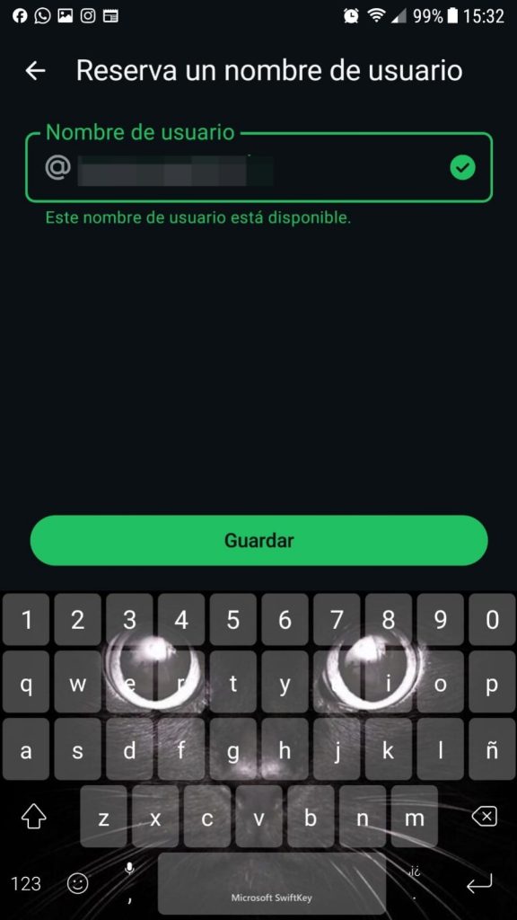 Validación de existencia o no del usuario requerido.