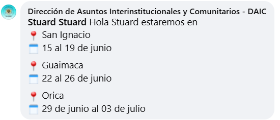 Captura de pantalla del comentario