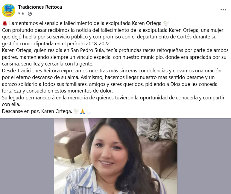 Captura de pantalla de la publicación