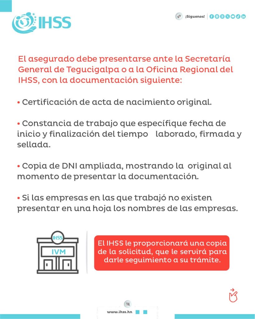 Requisitos para la pensión por vejez en el IHSS